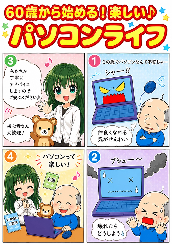 60歳から始める!楽しいパソコンライフ