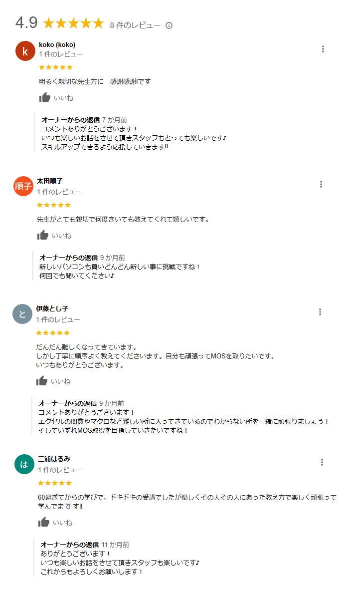 Google口コミ